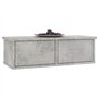vidaXL Ãƒâ€°tagÃƒ¨re Murale avec tiroirs Gris bÃƒton 60x26x18,5 cm AgglomÃƒrÃƒ