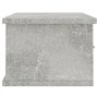 vidaXL Ãƒâ€°tagÃƒ¨re Murale avec tiroirs Gris bÃƒton 60x26x18,5 cm AgglomÃƒrÃƒ