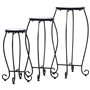 vidaXL Tables Mosaïque 3 pcs Table d'Appoint Table à Plantes Table à Fleurs Jardin Patio Balcon Terrasse Extérieur Bleu et Blanc