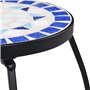 vidaXL Tables Mosaïque 3 pcs Table d'Appoint Table à Plantes Table à Fleurs Jardin Patio Balcon Terrasse Extérieur Bleu et Blanc