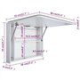 vidaXL Armoire de Salle de Bain à Miroir LED Armoire à LED Murale Armoire de Rangement Chambre à Coucher Maison Intérieur 80x9,5