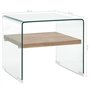 vidaXL Table Basse Table d'Appoint Table de Salon Bout de Canapé Table de Canapé Salle de Séjour Intérieur Maison Clair 50x50x45