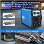 Soudeuse à électrodes 200 A - Soudeuse à électrodes - Soudeuse à onduleur - Electrodes Inverter - ARC Welder - Appareil pour déb