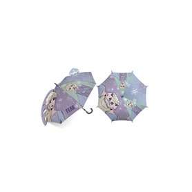 Parapluie en polyester de DISNEY-La Reine des Neiges II en 3D, 8 panneaux, diamètre 86cm, ouverture manuelle