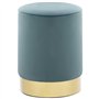 vidaXL Tabouret Repose-Pied de Salon Pouf de Salon Repose-Pied de Couloir Pouf de Chambre à Coucher Intérieur Maison Bleu Clair 
