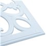 vidaXL Socle de Parasol Blanc 12 kg 49 cm Fonte