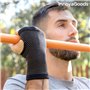InnovaGoods Bracelet de Maintien avec Fils de cuivre et Charbon de Bambou Wristcare-S/M, Unisexe Adulte, Noir, 16 x 7,5 cm