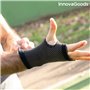 InnovaGoods Bracelet de Maintien avec Fils de cuivre et Charbon de Bambou Wristcare-S/M, Unisexe Adulte, Noir, 16 x 7,5 cm