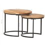 vidaXL Tables Gigognes 2 pcs Table Basse Table d'Appoint Table de Salon Table de Canapé Couloir Salle de Séjour Maison Intérieur