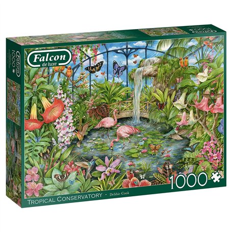Jumbo, Falcon de Luxe - Puzzles pour Adultes - Conservatoire Tropical - 1000 pièces