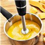 Moulinex Powelix Life DD9448 Mixeur plongeant 1000 W avec lames Powelix, jusqu'à 30% plus rapide, noir, capacité 500 ml, hachoir