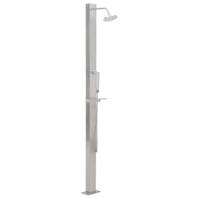 vidaXL Douche extérieure Droite INOX