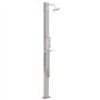 vidaXL Douche extérieure Droite INOX