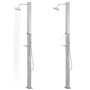 vidaXL Douche extérieure Droite INOX