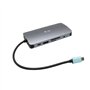 i-tec USB-C 4K Nano Station d'accueil - 1x HDMI 1x VGA 1x GLAN 1x USB-C 3X USB 3.1 1x SD/MicroSD 1x Audio avec Power Delivery 10