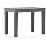 vidaXL Bancs de Jardin 2 pcs Moka Plastique