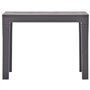 vidaXL Bancs de Jardin 2 pcs Moka Plastique