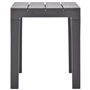 vidaXL Bancs de Jardin 2 pcs Moka Plastique