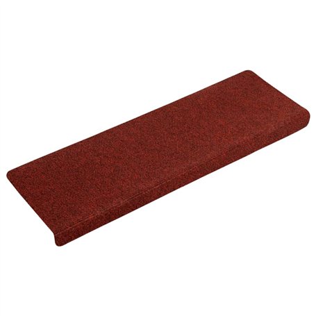 vidaXL Tapis d'Escalier 15 pcs, Protection d'Escalier Antidérapante, Moquette de Marches, Décoration Intérieur, Tissu Aiguilleté