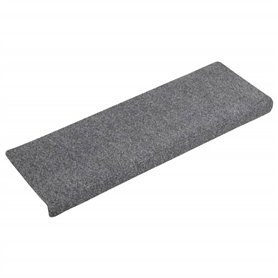 vidaXL Tapis d'Escalier 15 pcs, Protection d'Escalier Antidérapante, Moquette de Marches, Décoration Intérieur, Tissu Aiguilleté