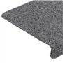 vidaXL Tapis d'Escalier 15 pcs, Protection d'Escalier Antidérapante, Moquette de Marches, Décoration Intérieur, Tissu Aiguilleté