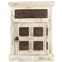 vidaXL Table de Chevet Table de Nuit Armoire de Chevet avec 1 Tiroir et 1 Porte Chambre à Coucher Blanc 40x30x50 cm Bois de Mang