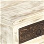vidaXL Table de Chevet Table de Nuit Armoire de Chevet avec 1 Tiroir et 1 Porte Chambre à Coucher Blanc 40x30x50 cm Bois de Mang