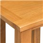 vidaXL 2X Bois de Chêne Massif Tables d'Appoint Table Basse Table de Chevet Table de Nuit Table de Salon Table de Canapé Maison 