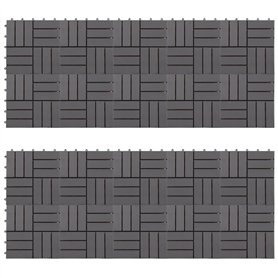 vidaXL 20x Acacia Solide Carreaux de Terrasse Dalle de Terrasse Plancher de Terrasse Tuile de Terrasse Carreaux de Jardin Délava