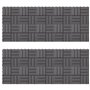 vidaXL 20x Acacia Solide Carreaux de Terrasse Dalle de Terrasse Plancher de Terrasse Tuile de Terrasse Carreaux de Jardin Délava