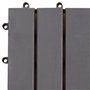 vidaXL 20x Acacia Solide Carreaux de Terrasse Dalle de Terrasse Plancher de Terrasse Tuile de Terrasse Carreaux de Jardin Délava