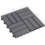 vidaXL 20x Acacia Solide Carreaux de Terrasse Dalle de Terrasse Plancher de Terrasse Tuile de Terrasse Carreaux de Jardin Délava