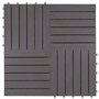 vidaXL 30x Acacia Solide Carreaux de Terrasse Dalle de Terrasse Plancher de Terrasse Carreaux de Jardin Tuile de Terrasse Délava