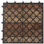 vidaXL 30x Acacia Solide Carreaux de Terrasse Dalle de Terrasse Plancher de Terrasse Carreaux de Jardin Tuile de Terrasse Délava