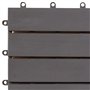 vidaXL 30x Acacia Solide Carreaux de Terrasse Dalle de Terrasse Plancher de Terrasse Carreaux de Jardin Tuile de Terrasse Délava