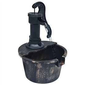 vidaXL Fontaine de Jardin avec Pompe Fontaine Ornementale Fontaine Décorative Extérieur Arrière-Cour Durable Robuste Résistant P