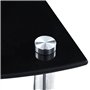 vidaXL Regal mit 3 Ebenen Schwarz 30 x 30 x 67 cm Hartglas