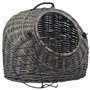 vidaXL Cage de Transport pour Chats Gris 50x42x40 cm Saule Naturel