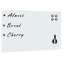vidaXL Tableau Noir Magnétique Mural Tableau d'Ecriture Panneau Effaçable Ecole Bureau Maison Matériel de Montage Inclus Blanc V