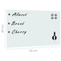 vidaXL Tableau Noir Magnétique Mural Tableau d'Ecriture Panneau Effaçable Ecole Bureau Maison Matériel de Montage Inclus Blanc V