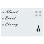 vidaXL Tableau Noir Magnétique Mural Tableau d'Ecriture Panneau Effaçable Ecole Bureau Maison Matériel de Montage Inclus Blanc V