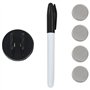 vidaXL Tableau Noir Magnétique Mural Tableau d'Ecriture Panneau Effaçable Ecole Bureau Maison Matériel de Montage Inclus Blanc V