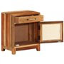 vidaXL Table de Chevet Table de Nuit Armoire de Chevet avec 1 Tiroir et 1 Porte Chambre Maison 40x30x50 cm Bois de Récupération 