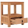 SKM Table de Chevet 40 x 30 x 50 cm Bois de Teck Solide