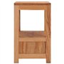 SKM Table de Chevet 40 x 30 x 50 cm Bois de Teck Solide