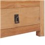 SKM Table de Chevet 40 x 30 x 50 cm Bois de Teck Solide