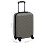 vidaXL Chariot Rigide Anthracite ABS