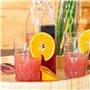 LAV 6 pièces Keops Art Déco Highball Lunettes Set - Verre Vintage Coupe Longue Boisson Cocktail Gobelets - 460ml