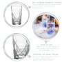 LAV 6 pièces Keops Art Déco Highball Lunettes Set - Verre Vintage Coupe Longue Boisson Cocktail Gobelets - 460ml
