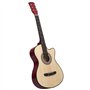 vidaXL Guitare acoustique Western à pan coupé à 6 cordes - 38"